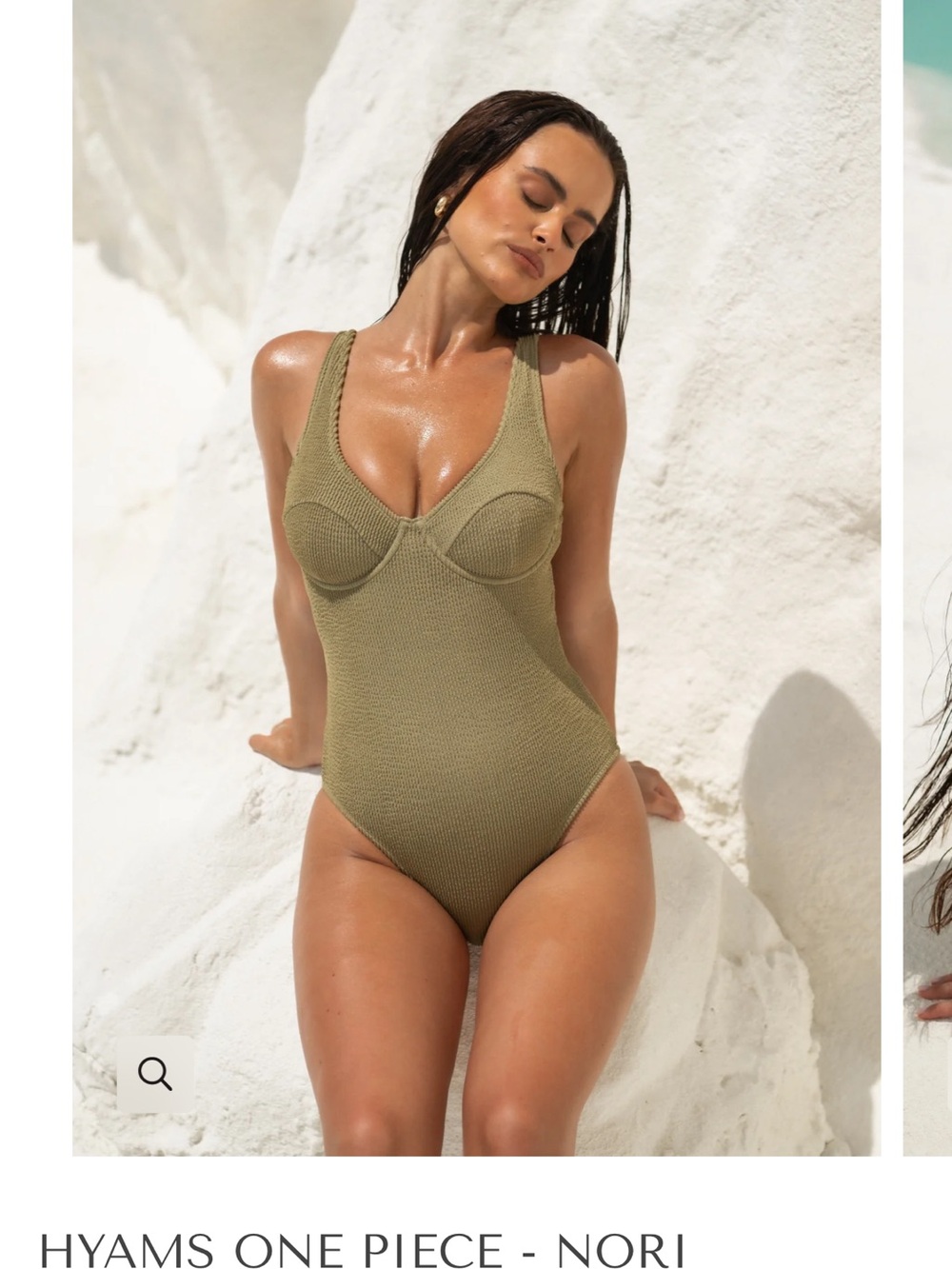 Somerfield Swim Hyams One Piece - Nori Olive Green NWT